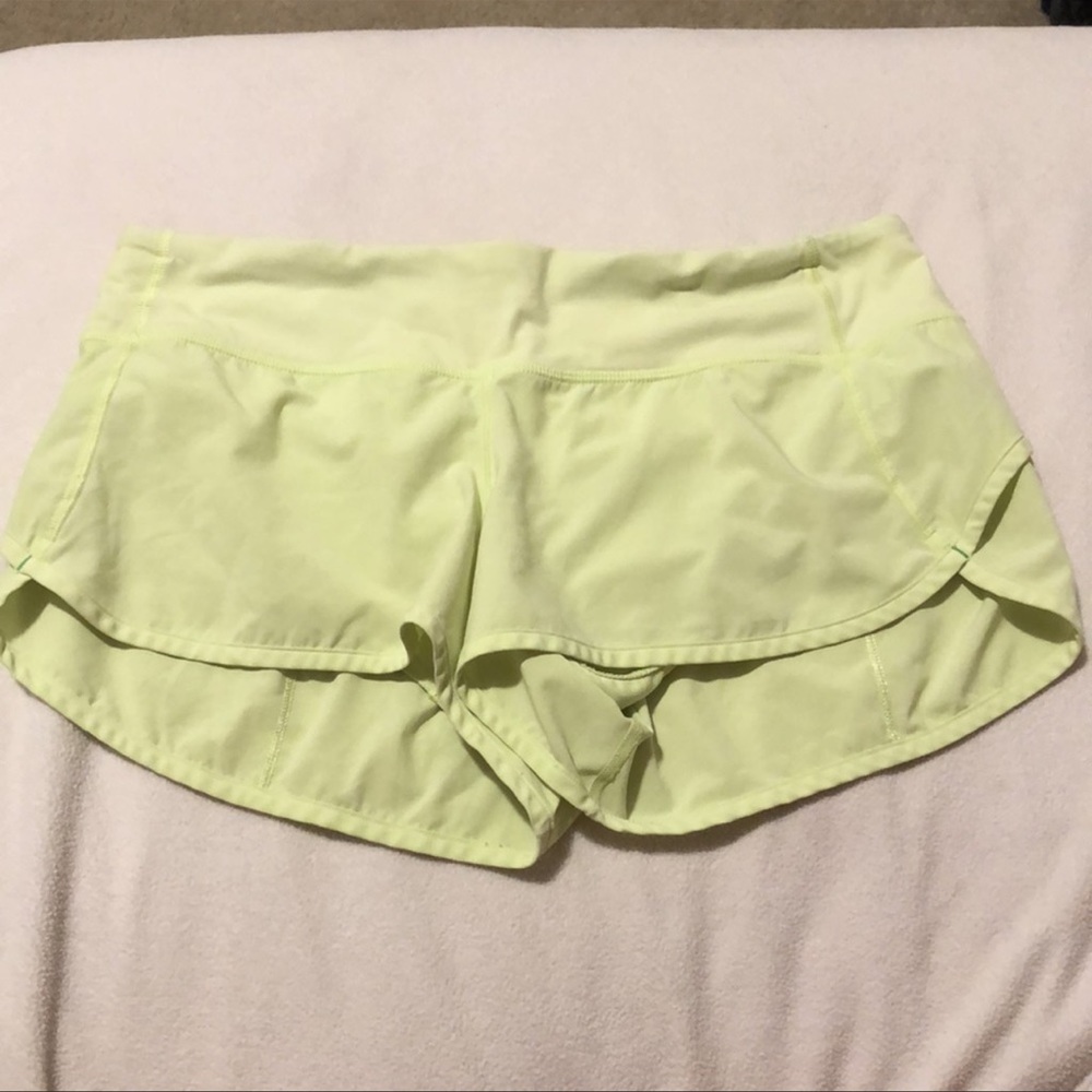 Lululemon shorts in lime green - size 8
